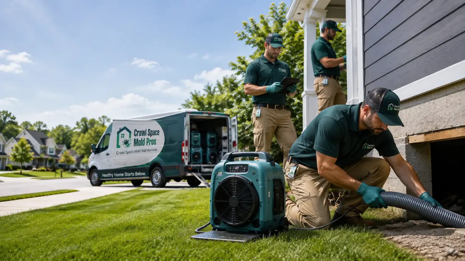 Crawl Space Mold Removal in Bunker Hill, KS